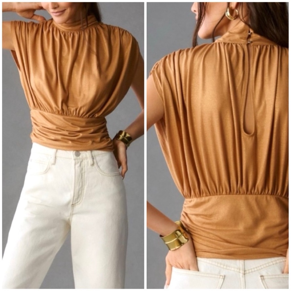 \Anthropologie\ Maeve Shimmer Top